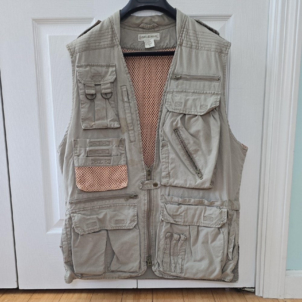 Banana Republic Beige Utility Vest